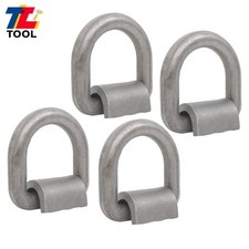 4 Pcs 26500lb Weld On Forged 3/4" D Ring w/ Welding Clip for Trailers and Trucks