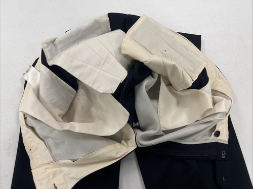 Brooks Brothers Men's Navy Blue Solid Wool Dress Pants 34X31 $128 - Picture 3 of 9