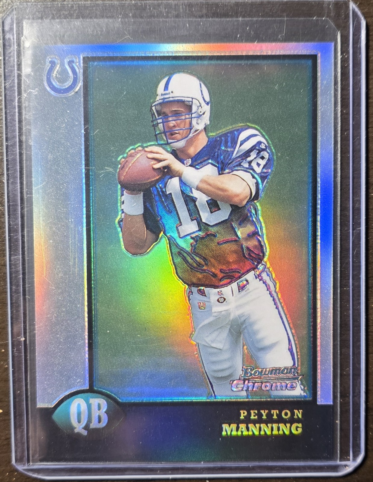 1998 Bowman Chrome - Preview Peyton Manning #BCP1 Refractor (RC)