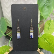 1.25  Gold-tone Metal Pendant Earring Set Drop Dangle New Free Ship B6273