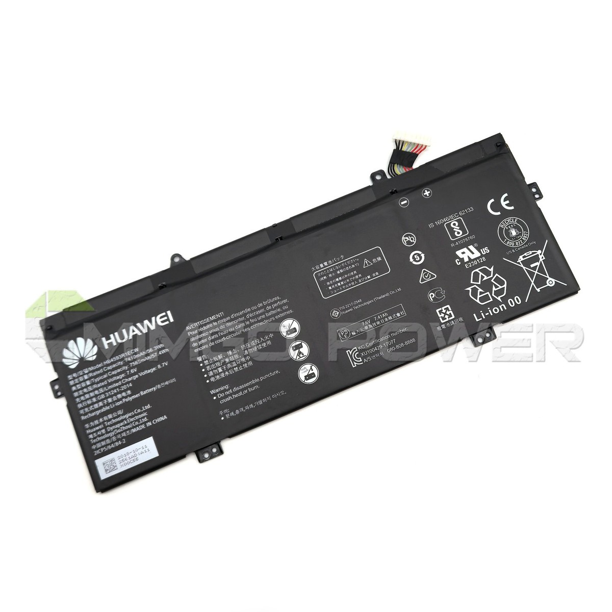 New Genuine HB4593R1ECW Battery for Huawei matebook X Pro i5 i7