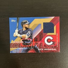 2024 Nick Madrigal City Connect /50 Gold Game Used Patch Jersey Chicago Cubs 