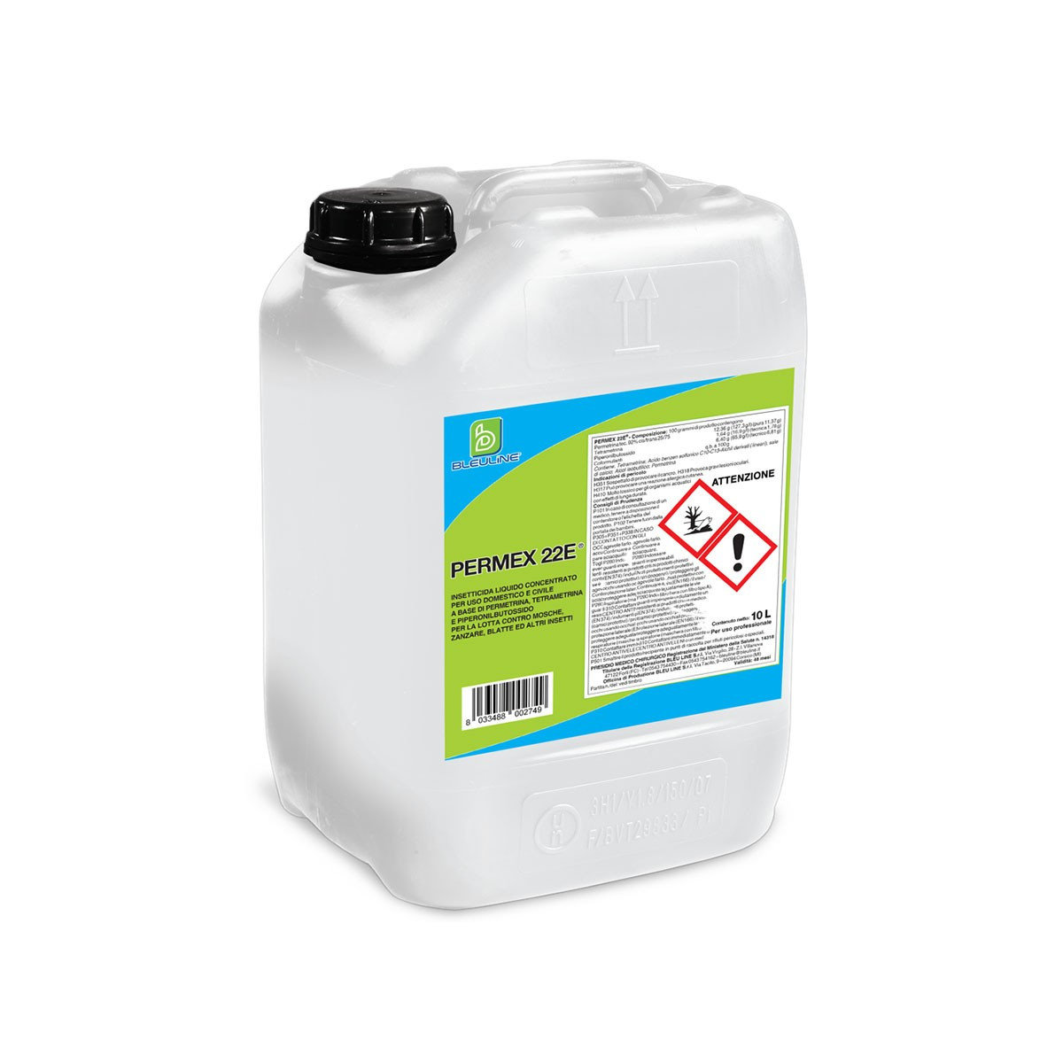 Bleu Line Permex 22E Insetticida 10 KG | Per Insetti Volanti e Striscianti
