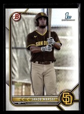 Jakob Marsee 2022 1st Bowman Draft Rookie RC #BD-73 Padres MARLINS B003