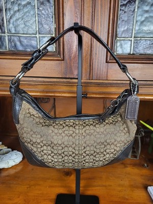 Vintage Coach Soho Signature Hobo Shoulder Bag Handbag Y2K Monogram