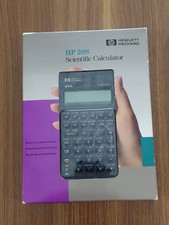 Calcolatrice scientifica Hewlett Packard HP 20 S con custodia antiscivolo e manuale 
