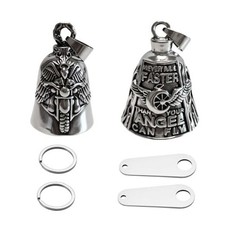 2 Pack Motorcycle Bell Guardian Angel Motorcycle Silver Angel Motorcycle