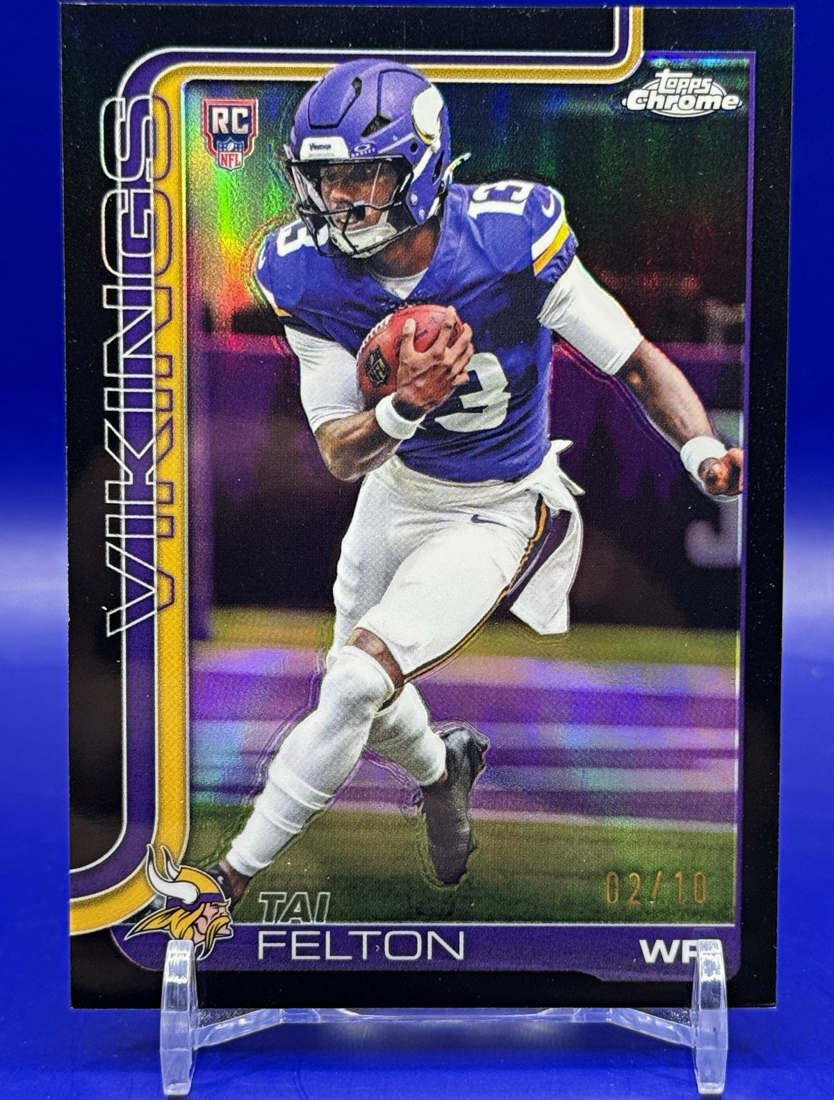 Tai Felton Topps Chrome #395 Black Refractor