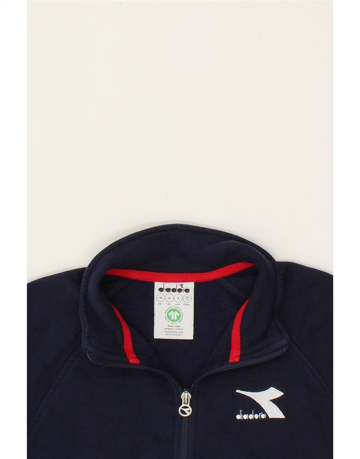 DIADORA Boys Graphic Tracksuit Top Jacket 8-9 Years Medium Navy Blue HC05 image 3