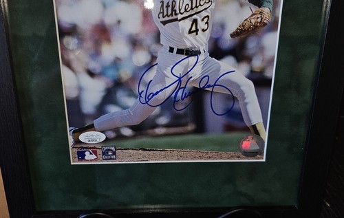 Dennis Eckersley Oakland A's signiert gerahmt 8x10 Foto JSA COA - Bild 2 von 2