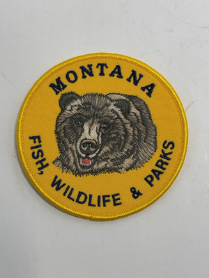 Montana Fish Wildlife & Parks Official Uniform Shoulder Patch 4'' Inches