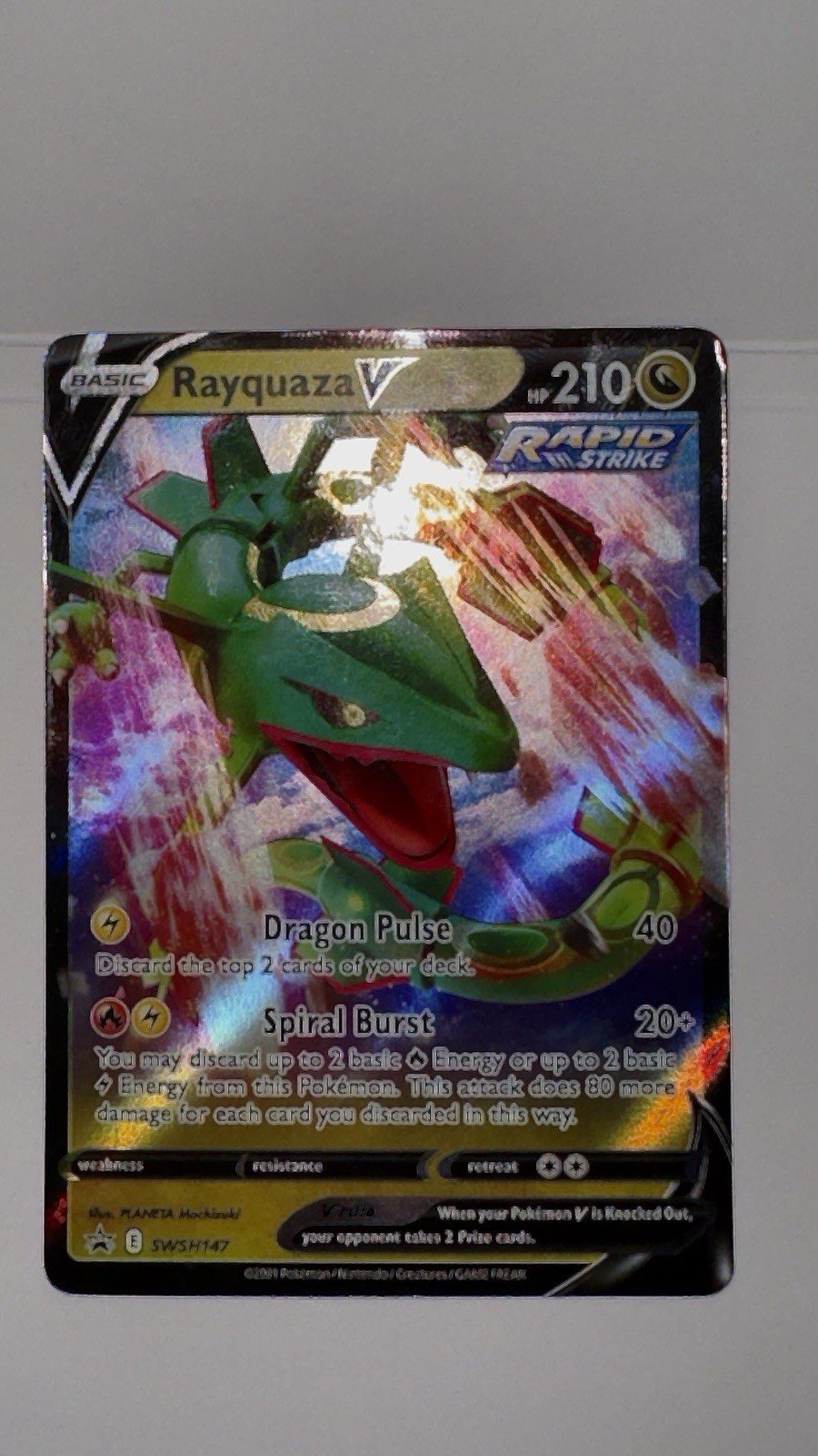 Rayquaza V SWSH147 Sword & Shield Promo Cards Holo