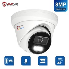 Anpviz 4K 8MP PoE IP Camera Outdoor Human/Vehicle Detection Smart Dual Light