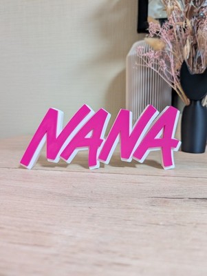 Nana Logo Schild Plakette Relief 3D Deko Manga Anime Ai Yazawa Punk Shojo 20x8cm