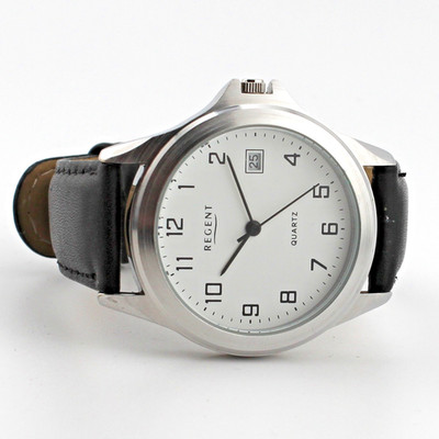 REGENT Herren Armbanduhr Vintage Rarität Stainless Steel Men's Wristwatch Quarz