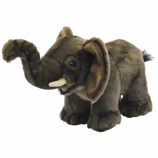 HANSA African Elephant Plush 23cm No.2967 Realistic Stuffed Animal Toy