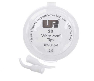 Ultradent 661 White Mac Dispensing Dental Delivery Tips Plastic 20/Pk