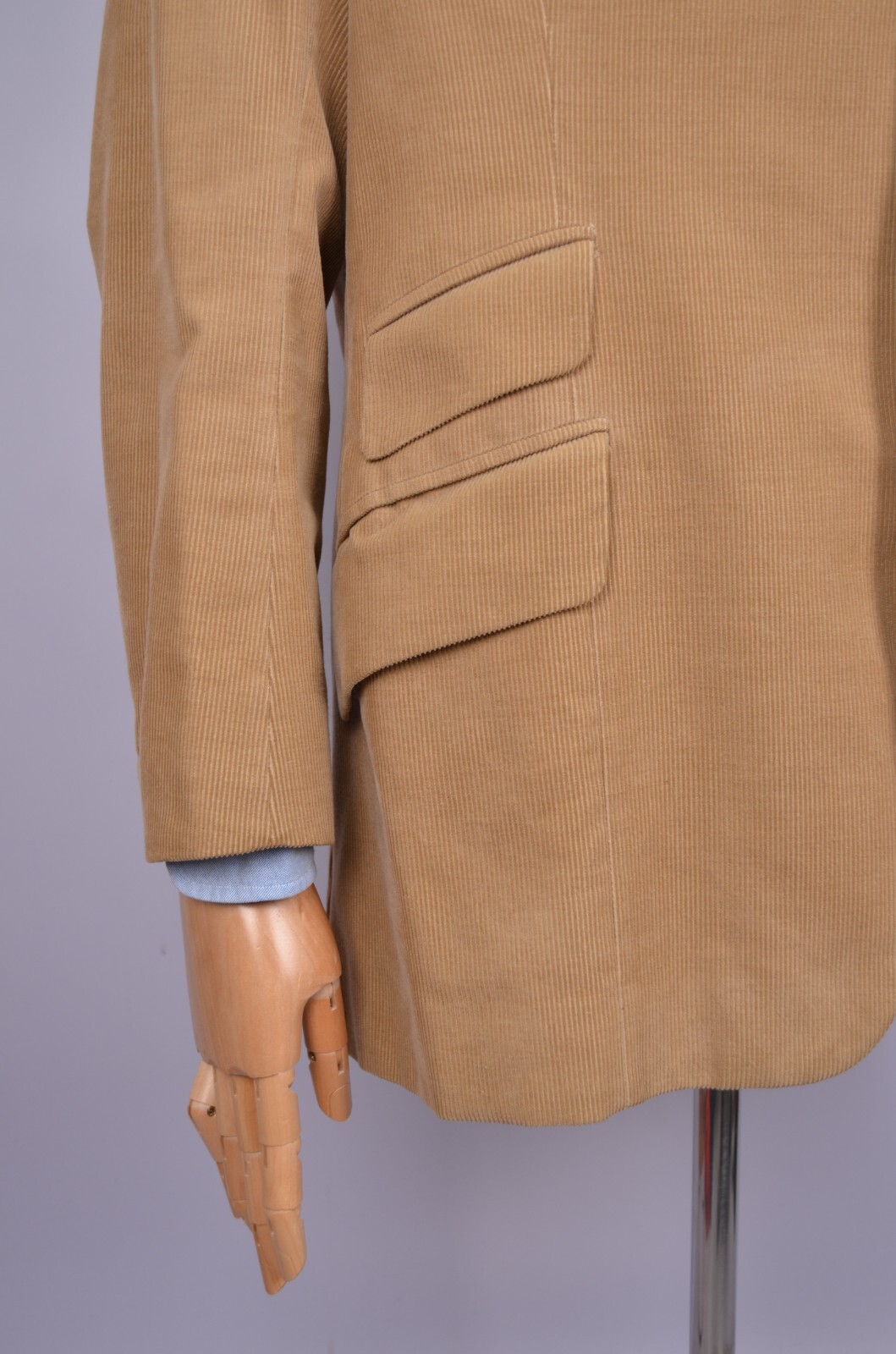 FILA Giacca blazer Henry Poole & Co Savile Row beige velluto a coste 1976 taglia ~42 anni 70 vintage