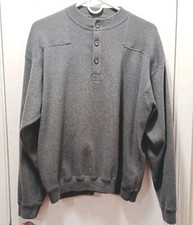 Woolrich Vintage Men's Gray Warm Winter Heavyweight Sweater Size Large