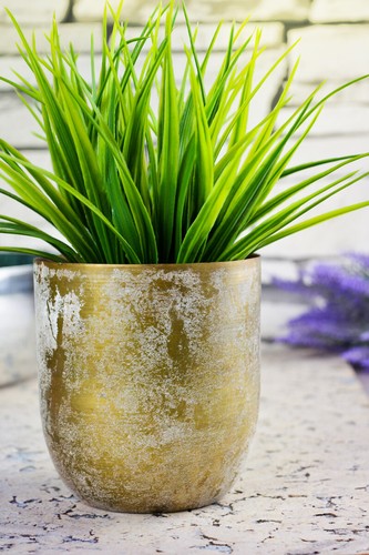 2 x Übertopf aus Metall Pflanzentopf Blumenkübel Blumenübertopf Vase Blumentopf - Bild 2 von 21