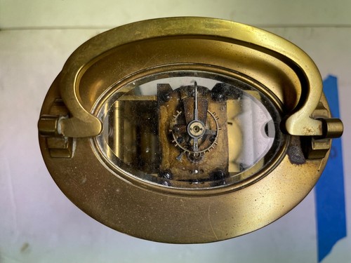 (SJ8) OVAL French Carriage Clock. J.E. CALDWELL & CO. TIME ONLY. - Picture 4 of 12