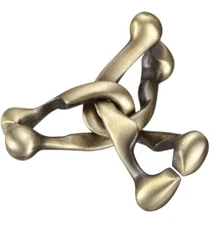 Trinity Hanayama Metal Brainteaser Puzzle Mensa Rated Level 6 for Ages 12 and Up
