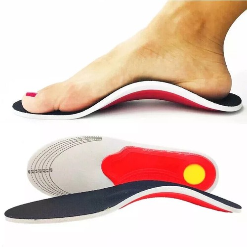 Orthotic Insoles For Arch Support Plantar Fasciitis Flat Feet Gel Heel Back Pain - Picture 10 of 11