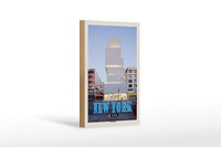 Holzschild Reise 12X18 Cm New York Usa New Museum Deko Schild