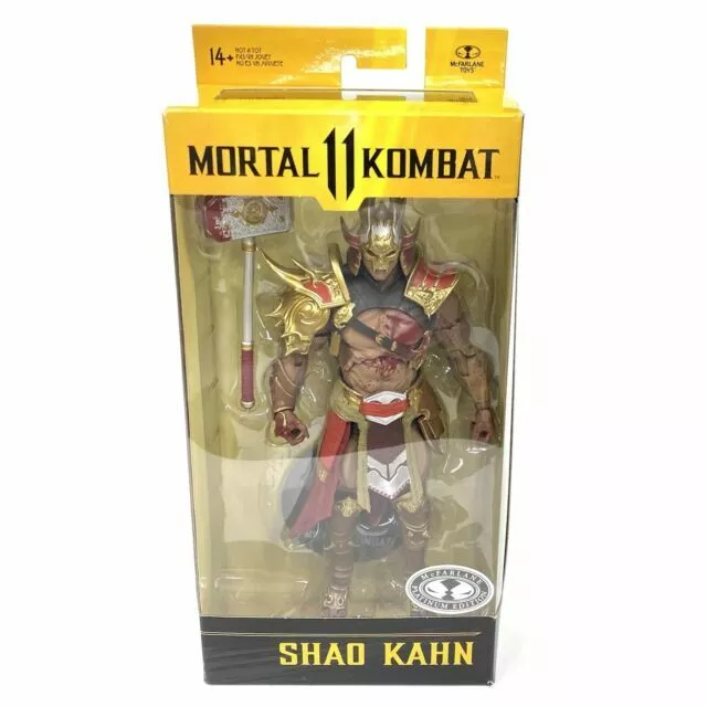  McFarlane Toys Mortal Kombat Shao Kahn (Platinum Kahn) 7  Action Figure with Accessories : Toys & Games