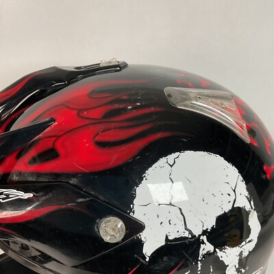 Shoei Metal Mulisha Motorcross Helmet | Smith Designs | Red | XL