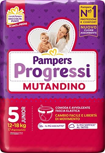 PAMPERS PROGRESSI Mutanda Junior 17pz