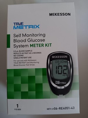 McKesson True Metrix  Self Monitoring Blood Glucose Meter Kit New Exp 5/26