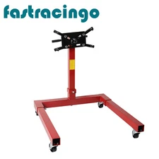 1500LBS Folding Engine Stand Steel Motor Hoist Dolly 360° Degree Adjustable Head