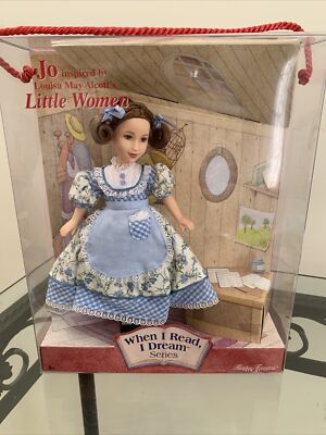 Mattel When I Read, I Dream Series Jo Doll Little Women Louisa May Alcott 2001