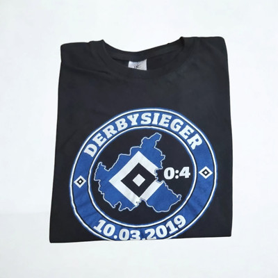 B&C Tshirt Event Fußball HSV Hamburg Sieg Derby Bundesliga Sammlung Gr.S