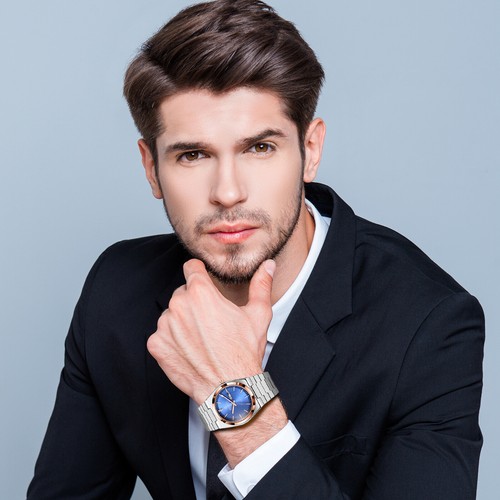 Herren Business Leuchtende Wasserdicht Datum Quarz Armbanduhr Edelstahlband - Bild 41 von 43