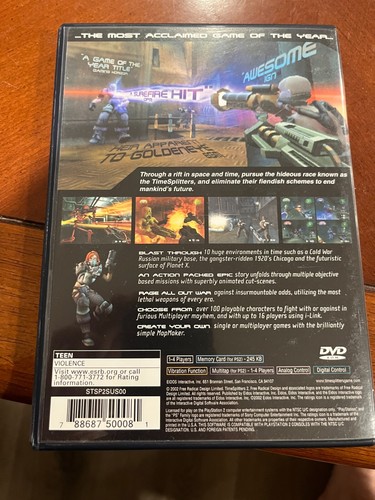 TimeSplitters 2 & Secret Weapons Over Normandy (Sony PlayStation 2, 2002, CIB) - Picture 5 of 12