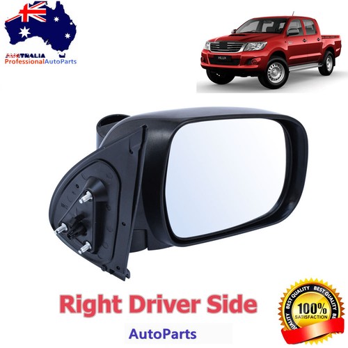 <!--F#f_0-->RH RHS Right Hand Manual Door Mirror Black For Toyota Hilux Ute 2WD & 4WD 05~15<!--F/-->