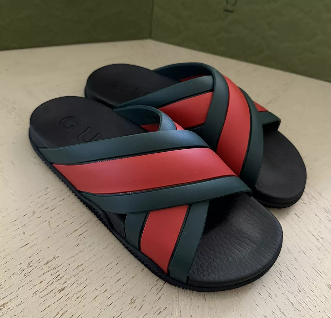 Sandales femme Gucci rouge/vert 9 US ( 39 EU ) 627820 neuves dans leur boîte