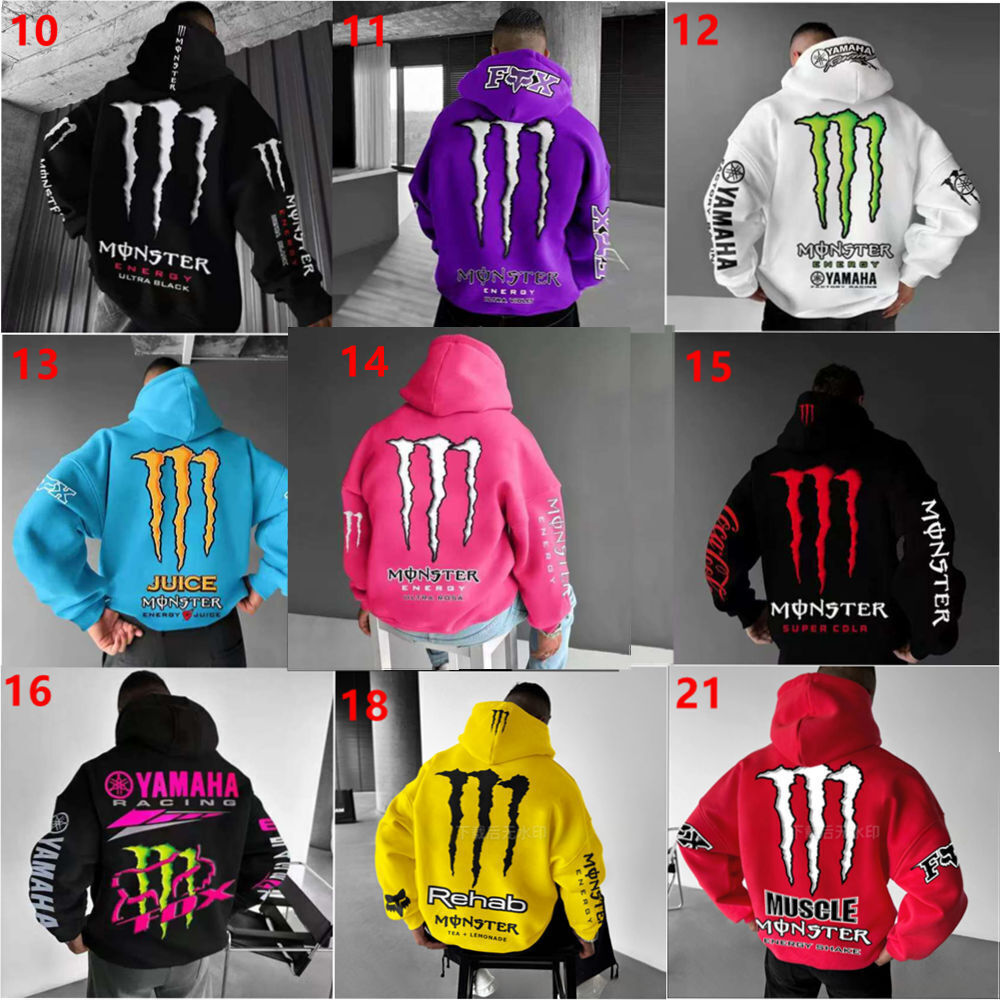 Hoodie Pink Monster Monster Energy Kapuzenpullover Pullover Damen
