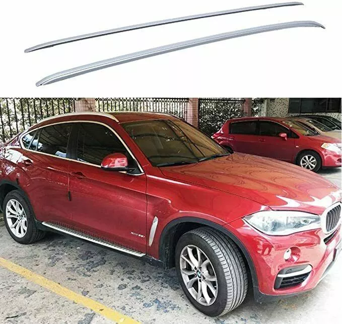 2Pcs Fit for BMW X4 G02 2019 2024 Aluminum Roof Rail Rack Side