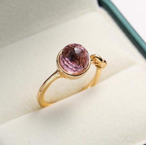 Shine Unique Flower Shape Red Kunzite Gem Rose Gold Rings Size 6~10 Holiday Gift - Picture 5 of 9