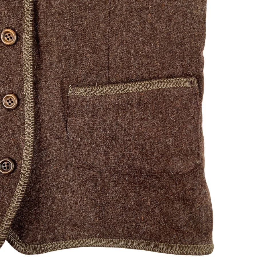 Chaleco Clásico De Colección Esprit Mujer Lana Marrón Italia EU 44 Pequeño Foto 4 de 4