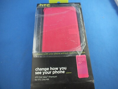 Original Schutz Hülle HTC One M9 Dot View Premium Handy Tasche Cover Etui Case