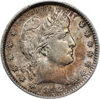 1892 Barber Quarter PCGS AU-58