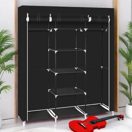 Portable Closet Wardrobe Clothes Rack Storage Organizer Shelf Water-Proof Fabric - Picture 24 of 24