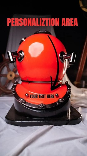 Personalized Scuba Diving Helmet Mark V US Navy Gift For Dad Home Decor Gift Mer - Picture 5 of 12
