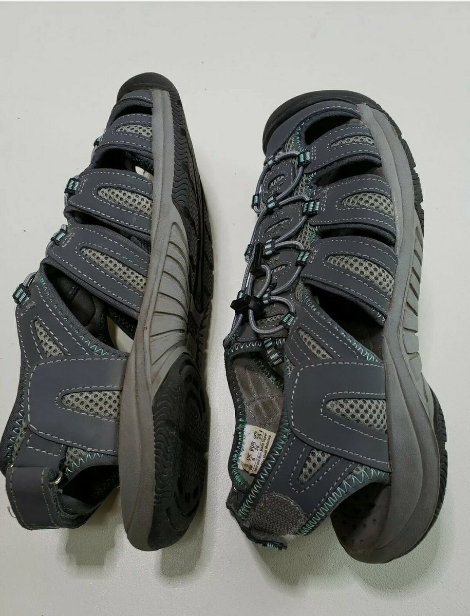 Khombu River Womens M Athletic Sandals Waterproof Gray Closed