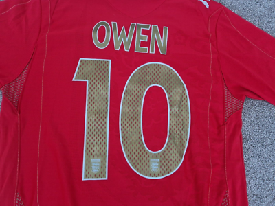 Maillot Extérieur Angleterre 2006-2008 Umbro - Taille L #10 Owen - Occasion