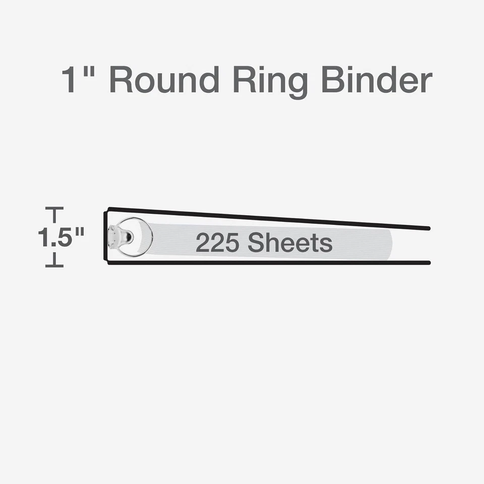 Carpetas de 3 anillos Cardinal para escuela y oficina paquete de 4 pulgadas 11"L x 3,88"W Foto 4 de 4